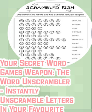 Unscramble words game